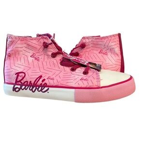 Ground Up Barbie High Top Canvas Shoes Little Girl